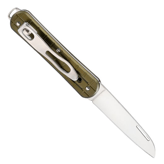 Fox Knives Taschenmesser Vulpis 130 Grenade oliv inkl. Grtelclip Bild 1