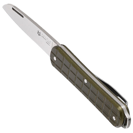 Fox Knives Taschenmesser Vulpis 130 Grenade oliv inkl. Grtelclip Bild 6