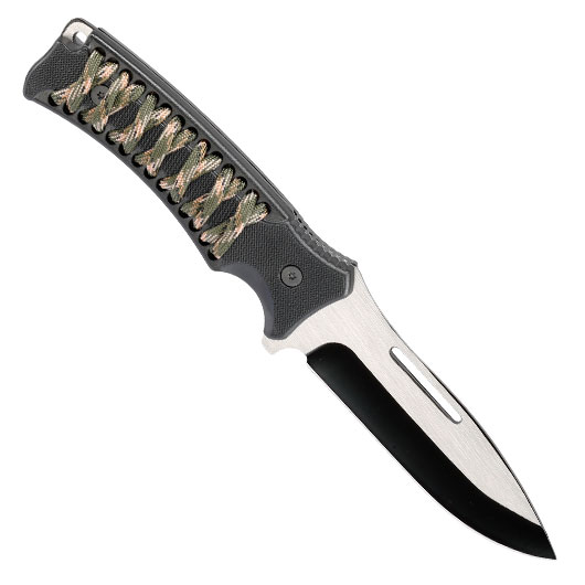 Outdoormesser Sports mit Griffwicklung schwarz inkl. Nylonscheide Bild 1