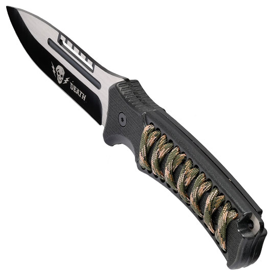 Outdoormesser Sports mit Griffwicklung schwarz inkl. Nylonscheide Bild 6