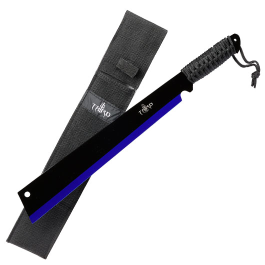Machete schwarz/blau inkl. Grtelscheide & Rckentragegurt Bild 2
