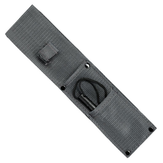Third Outdoormesser H0401 schwarz/grau inkl. Feuerstahl & Nylonscheide Bild 5