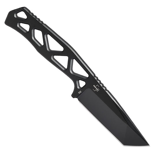 Heckler & Koch Taktisches Outdoormesser FX01 Tanto D2 Stahl schwarz inkl. Kydexscheide mit Stahlclip Bild 1