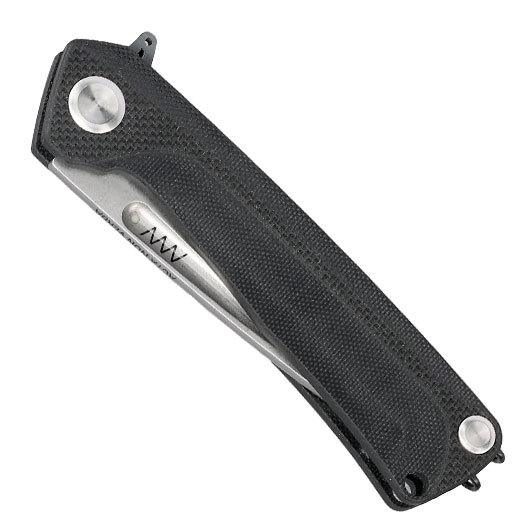 ANV Knives 2in1 Taschenmesser / Einhandmesser Z200 Plus Stonewash Sleipner Stahl G10 schwarz inkl. Grtelclip Bild 4