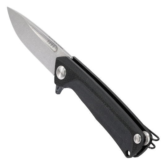ANV Knives 2in1 Taschenmesser / Einhandmesser Z200 Plus Stonewash Sleipner Stahl G10 schwarz inkl. Grtelclip Bild 6
