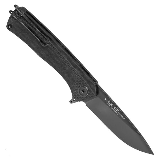 ANV Knives 2in1 Taschenmesser / Einhandmesser Z200 Plus DLC Sleipner Stahl G10 schwarz inkl. Grtelclip Bild 1