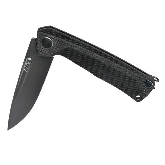 ANV Knives 2in1 Taschenmesser / Einhandmesser Z200 Plus DLC Sleipner Stahl G10 schwarz inkl. Grtelclip Bild 3