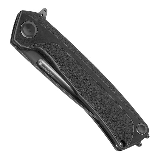 ANV Knives 2in1 Taschenmesser / Einhandmesser Z200 Plus DLC Sleipner Stahl GRN schwarz inkl. Grtelclip Bild 4