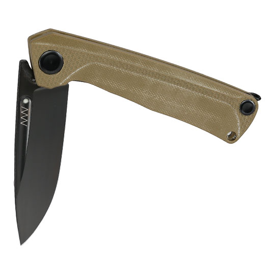 ANV Knives 2in1 Taschenmesser / Einhandmesser Z200 Plus DLC Sleipner Stahl G10 oliv inkl. Grtelclip Bild 3