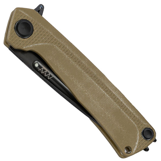 ANV Knives 2in1 Taschenmesser / Einhandmesser Z200 Plus DLC Sleipner Stahl G10 oliv inkl. Grtelclip Bild 4