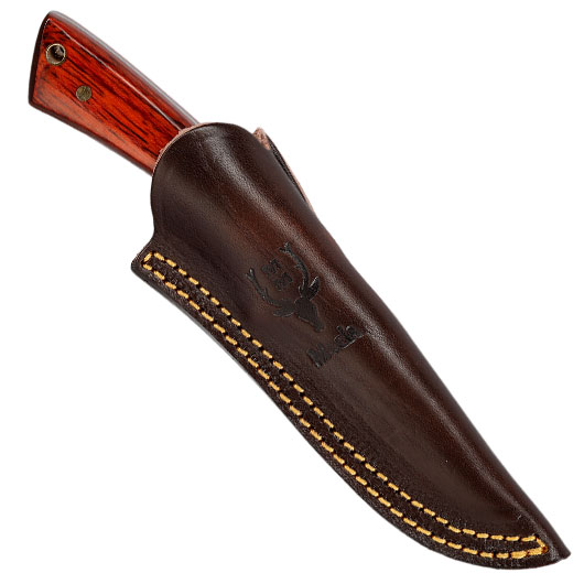 Muela Outdoormesser Colibri Pakkaholz inkl. Lederscheide Bild 4