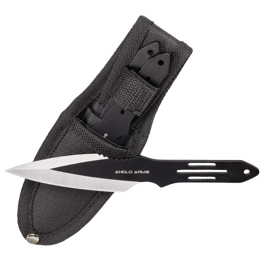 Anglo Arms Wurfmesser Set 3-teilig schwarz
