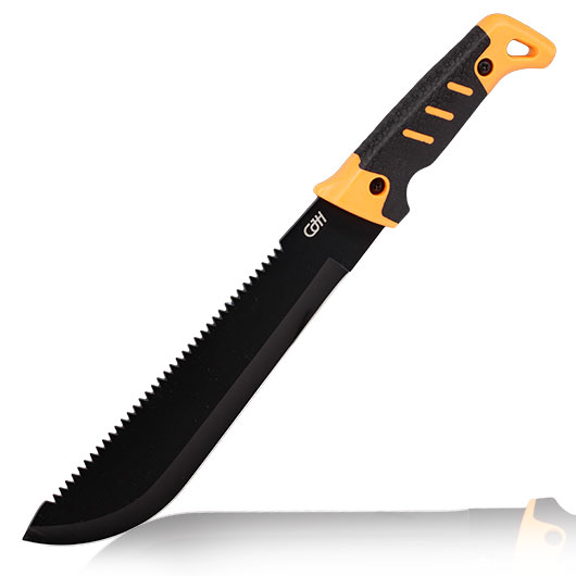 CJH handliche Machete 40cm mit Sgercken und robuster Nylonscheid mit Grtelschlaufe
