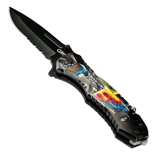 CJH Rettungsmesser Hot Rod Einhandmesser Bild 7