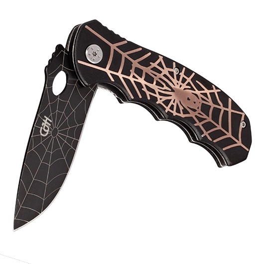 CJH Attraktives  Einhandmesser im Spinnendesign Bild 2
