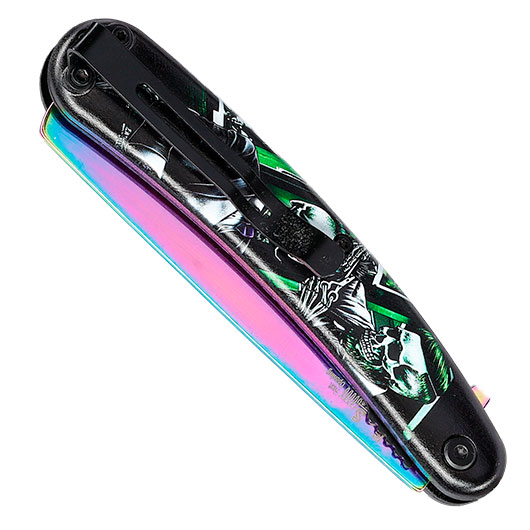 Einhandkamm im Regenbogen-Titan-Finish Bild 4