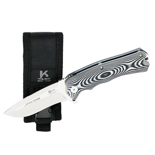 Taktisches Einhandmesser K25 Jacob mit robuster Nylonscheide Bild 2