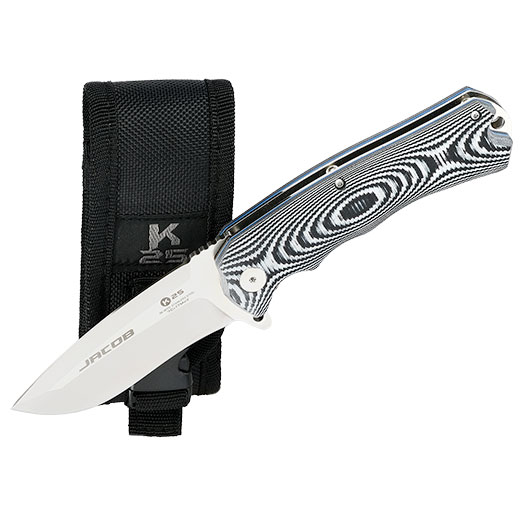 Taktisches Einhandmesser K25 Jacob mit robuster Nylonscheide Bild 3