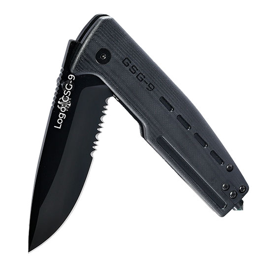 GSG-9 Klappmesser EM1 mit Wellenschliff Bild 2