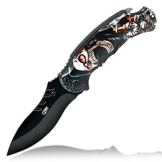 CJH Einhandmesser Skull