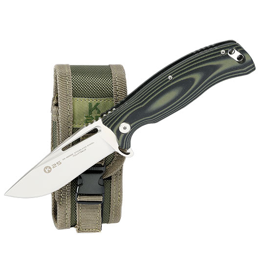 K25 Tokisu Einhandmesser oliv-schwarz mit G�rteletui Bild 3