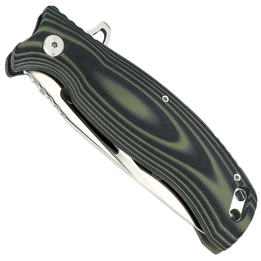K25 Tokisu Einhandmesser oliv-schwarz mit G�rteletui Bild 5