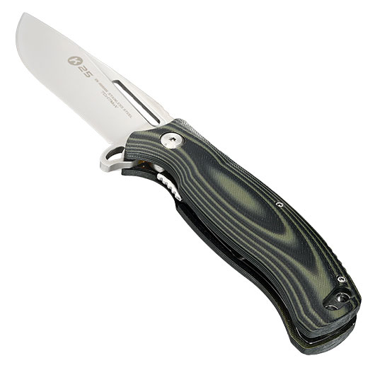 K25 Tokisu Einhandmesser oliv-schwarz mit G�rteletui Bild 7
