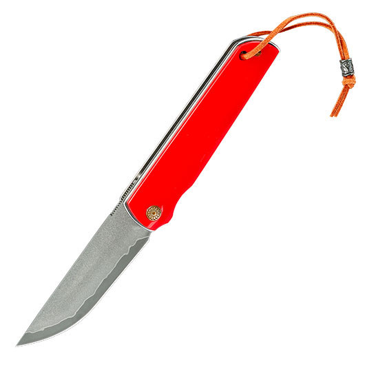 Albainox Red Acryl Einhandmesser mit Klinge aus drei Schichten Sandwich Konstruktion