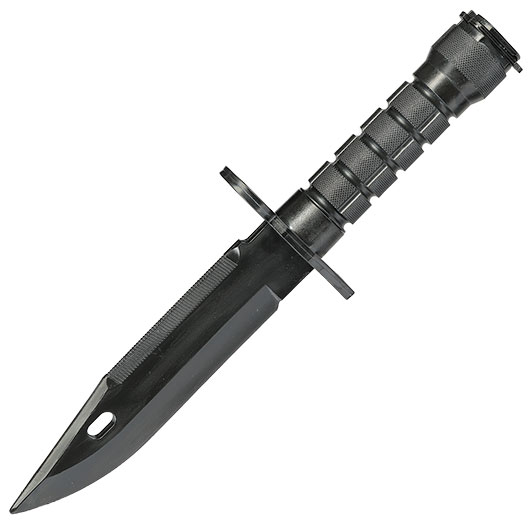 Snow Wolf US M9 Deko Gummi Bajonett f. M4 / M16 Gewehre inkl. Scheide schwarz
