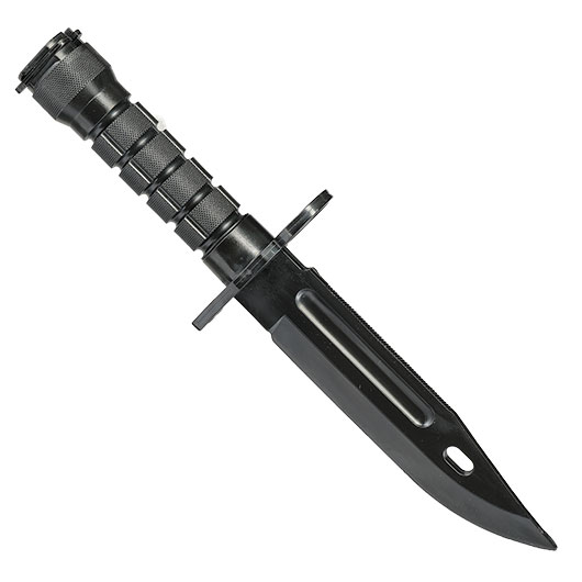 Snow Wolf US M9 Deko Gummi Bajonett f. M4 / M16 Gewehre inkl. Scheide schwarz Bild 1