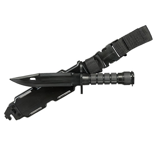 Snow Wolf US M9 Deko Gummi Bajonett f. M4 / M16 Gewehre inkl. Scheide schwarz Bild 2