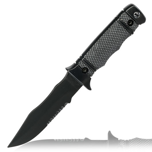 Snow Wolf M37 Style Deko Gummi Messer inkl. G�rtelscheide schwarz