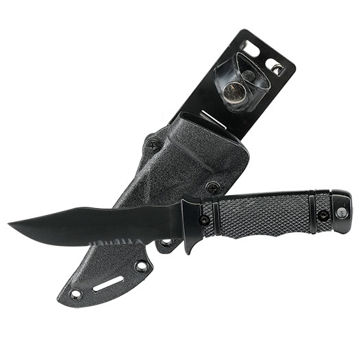 Snow Wolf M37 Style Deko Gummi Messer inkl. G�rtelscheide schwarz Bild 2