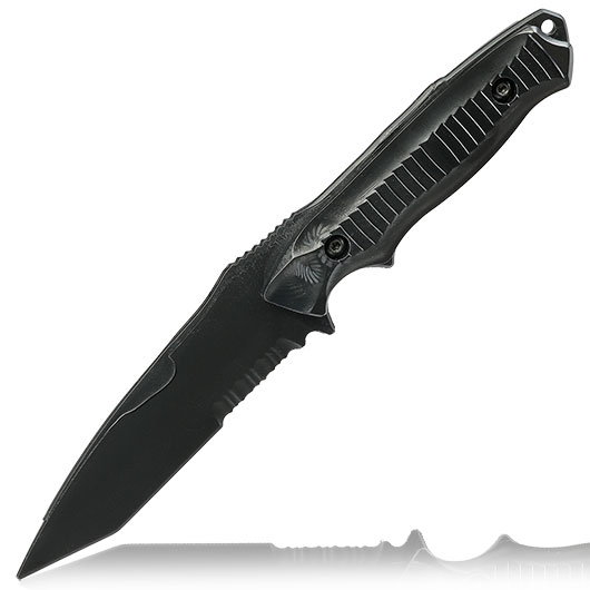 Snow Wolf BC141 Style Deko Gummi Messer inkl. G�rtelscheide schwarz