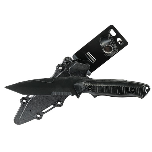 Snow Wolf BC141 Style Deko Gummi Messer inkl. G�rtelscheide schwarz Bild 2