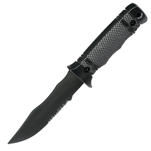 Snow Wolf M37 Style Deko Gummi Messer inkl. Scheide schwarz