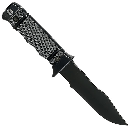Snow Wolf M37 Style Deko Gummi Messer inkl. Scheide schwarz Bild 1