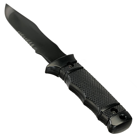 Snow Wolf M37 Style Deko Gummi Messer inkl. Scheide schwarz Bild 5