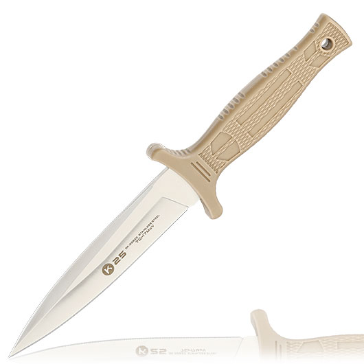 K25 Stiefelmesser tanfarbig mit G�rtel-Nylonscheide