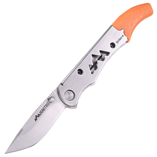 Ignitro von Outdoor Edge praktisches �berlebensmesser im extra Staufach Feuerstarter, Zunder und Signalpfeife. Bild 2