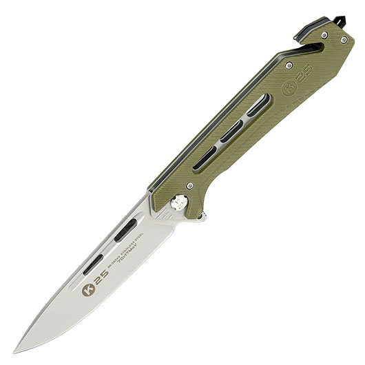 K25 Tactical XL Klappmesser mit Nylonetui oliv Bild 1