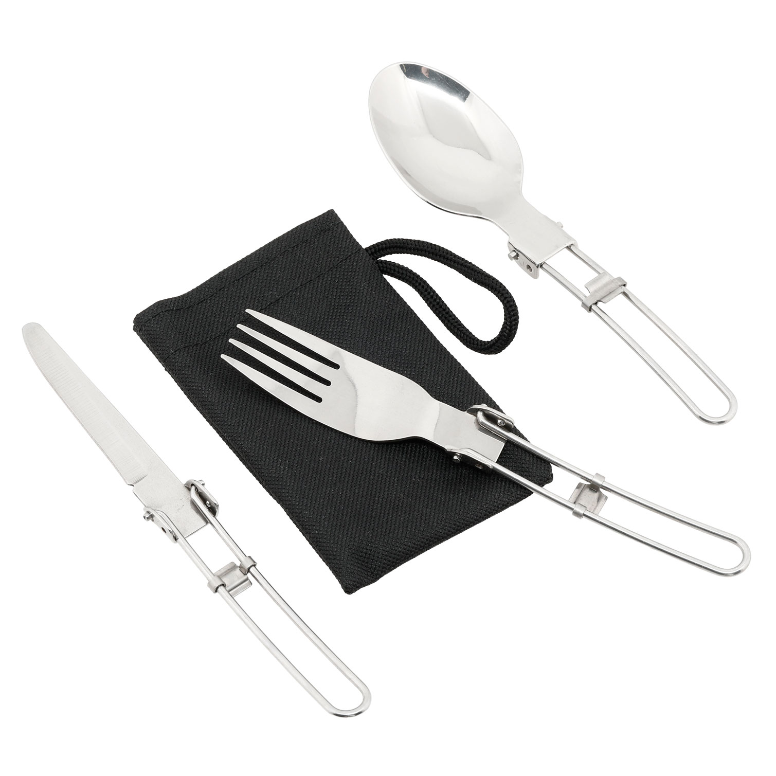 Albainox Klappbares, 3-teiliges Camping-Besteckset