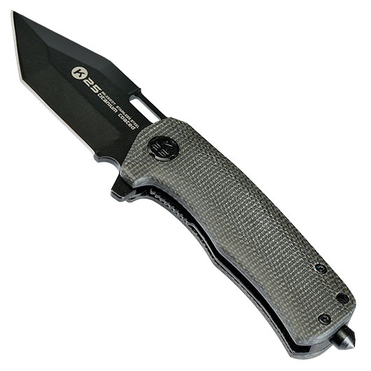 K25 Taktisches Einhandmesser Mikarta schwarz Bild 2
