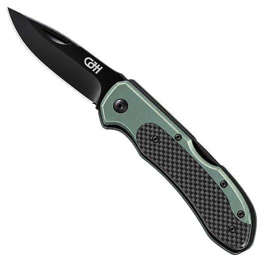 CJH Taschenmesser CarbAlu dunkelgr�n eloxiert Bild 6