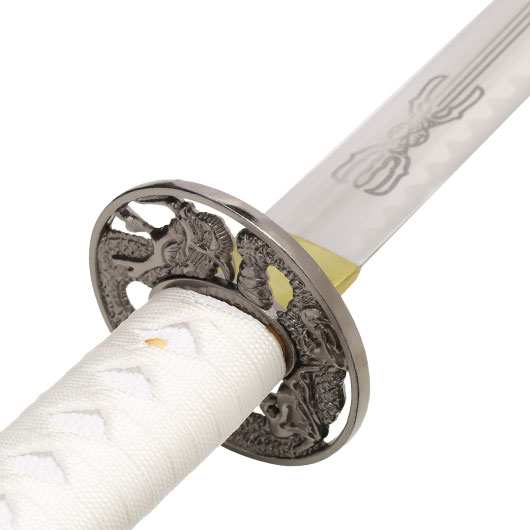 Schwert Katana, weiss, mit Aufbewahrungsbox Bild 11