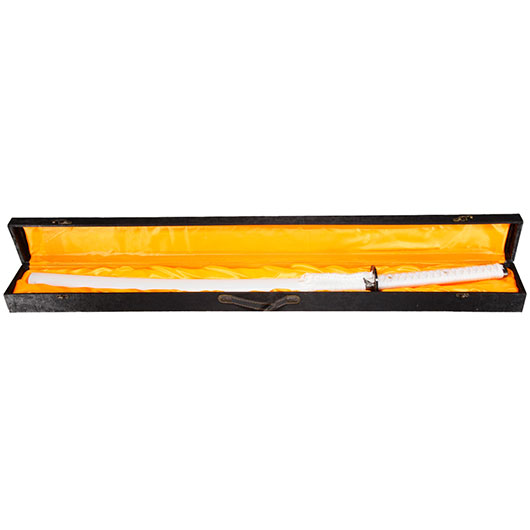 Schwert Katana, weiss, mit Aufbewahrungsbox Bild 4
