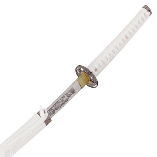 Schwert Katana, weiss, mit Aufbewahrungsbox Bild 8