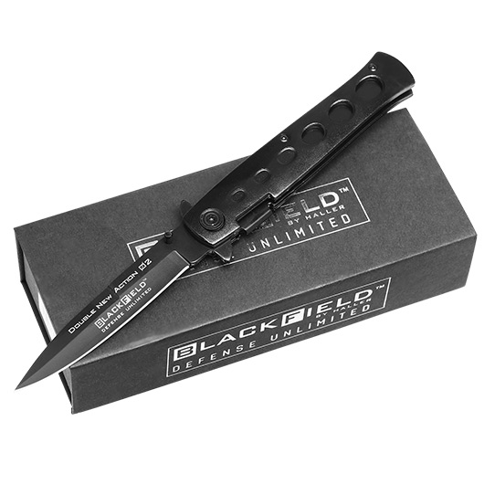 BlackField Einhandmesser DNA (Double New Action) schwarz Bild 2