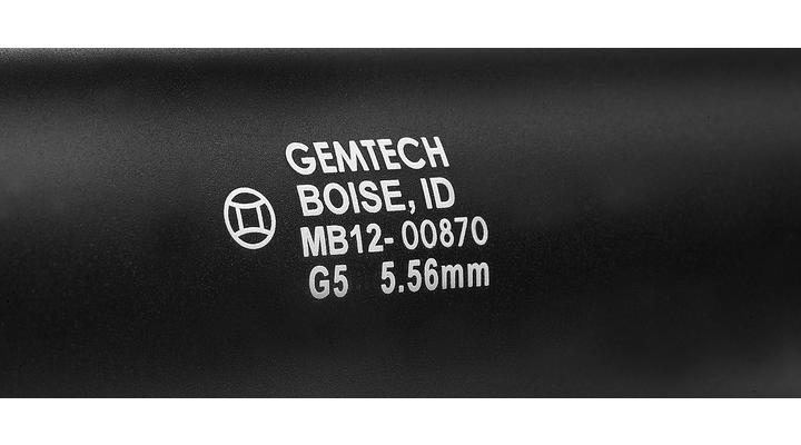Madbull / Gemtech G5 Aluminium Silencer inkl. Flash-Hider schwarz 14mm - Bild 4