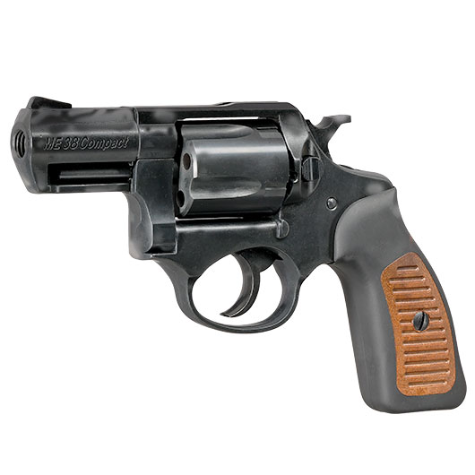 ME38 Compact Schreckschussrevolver Kaliber 9 mm R.K. brniert Holzoptik Bild 2